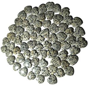 ขวดลูกกลิ้งพลอยธรรมชาติหลากสี ดาลเมชั่น แจสเปอร์ ทรงหัวใจ ขนาด 20-45 มม. น้ำหนัก 8-12 กรัม สำหรับทำเครื่องประดับ ปี 2026 - Product Image 2