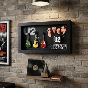 กรอบใส่ดนตรี U2 ขนาด 7.8 x 13.8 นิ้ว พร้อมกีตาร์และกรอบกล่องกระจกเงา สำหรับของขวัญดนตรีและของที่ระลึก - Product Image 6