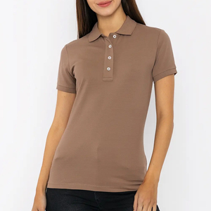 เสื้อโปโลผู้หญิงรุ่นใหม่ล่าสุด เสื้อโปโลสำหรับเล่นกอล์ฟสำหรับผู้หญิง ผลิตตามสั่ง คุณภาพสูง ผ้าฝ้าย เสื้อโปโลผู้หญิง พร้อมจัดส่ง - Product Image 1