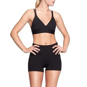 Conjunto Deportivo para Mujer, 2 Piezas, Top y Pantalones Cortos, Ropa Deportiva, Servicio de Logotipo Personalizado, OEM, Conjuntos de Yoga para Mujer - Product Image 1
