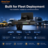 AlwayCare 4G AI Dashcam Grabadora de Video con GPS, Visualización Remota en Vivo, ADAS, DMS, Lente Dual 1080P, Intercomunicador por Voz, Plataforma en la Nube CMS