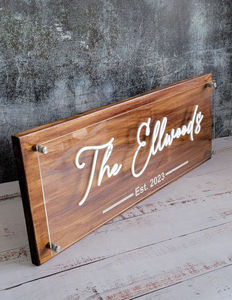 Letrero Colgante de Madera Rústica Personalizado, Decoración de Pared Estilo Granja para Hogar u Oficina, Regalo, Venta al Por Mayor, OEM - Product Image 2