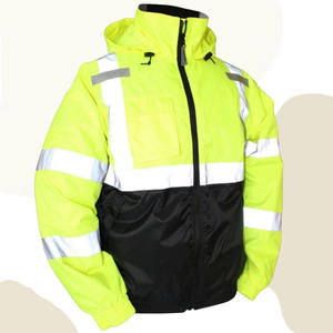 Waterproof Breathable Acidproof Hi-Vis Safety <b>Jacket</b>-Windproof Reflective <b>Softshell</b> <b>Jacket</b> Yellow/Black S-XL - Product Image 1