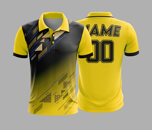 Polo en polyester personnalisé avec impression par sublimation, fabrication de qualité supérieure, coutures durables pour hommes, femmes et jeunes, séchage rapide, respirant, idéal pour les activités sportives. - Product Image 6