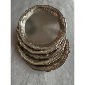 Assiette de présentation ronde de 14 pouces, style floral, en laiton, pour restaurant, événements, vaisselle de table, réutilisable, qualité alimentaire - Product Image 3