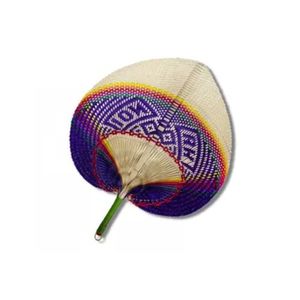 Handfan en bambou fabriqué au Vietnam avec du bambou tissé et du papier pour un usage personnel et un affichage décoratif - Product Image 1