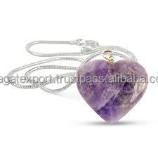 Bán buôn chất lượng tốt nhất Đen obsidian mã não đá tự nhiên hình trái tim Mặt dây chuyền pha lê gói Vòng cổ thạch Anh Loại để chữa bệnh - Product Image 6