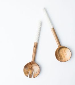 Latest Design <b>Salad</b> <b>Server</b> With Bone Handle Wooden <b>Salad</b> <b>Server</b> Bone <b>Salad</b> <b>Server</b> <b>Salad</b> Tools At very low factory Price - Product Image 2