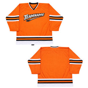 Jersey de Hockey Premium |   Nombre del equipo personalizado más número - Tela de alto rendimiento que absorbe la humedad - Ropa deportiva personalizada para ligas - Product Image 3