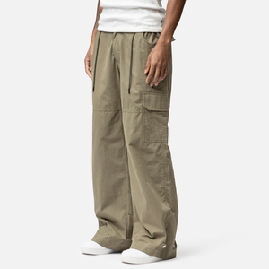 Custom Men Flame Resistant Cargo Pants Ankle <b>Drawstring</b> Multi Pocket Heavyweight Baggy Safety Work Outdoor <b>Trousers</b> - Product Image 4