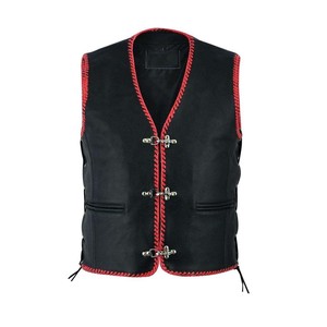 Chaleco de Cuero para Hombre, Diseño OEM 2026, Chaleco de Cuero Vacuno de Primera Calidad, Chaleco de Cuero Casual para Adultos - Product Image 1