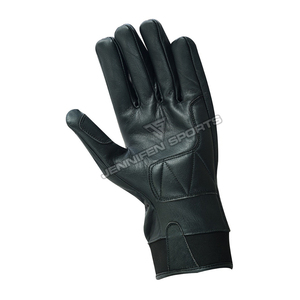 Gants de moto vintage pour hommes, noirs, en cuir véritable, à doigts entiers, pour motocross, gants de motard, compatibles avec les écrans tactiles, gants de cyclisme - Product Image 3