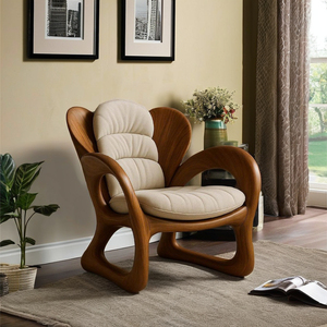 Fournisseur vietnamien Chaise avec accoudoirs en bois massif Chaise en bois pour le salon ou la chambre à coucher avec un design unique - Product Image 3