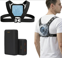 Gilet de refroidissement Peltier à semi-conducteurs, refroidisseur corporel à air 20 ℃   Différence de température pour les travaux de construction en extérieur en été