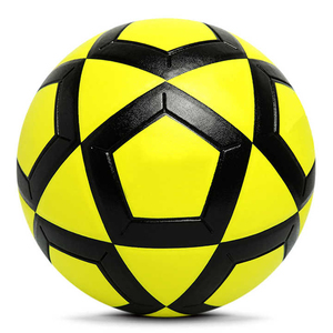 Balón de Fútbol de PU Amarillo y Negro con Estampado por Sublimación, Balón Deportivo para Todas las Estaciones, Uso en Exteriores, Entrenamiento - Product Image 2