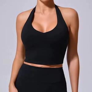 Débardeur de sport sans dos respirant et à séchage rapide, grande taille, coupe classique, pour le yoga et la gym, pour femme - Vente en gros, personnalisable, nouveau modèle - Product Image 4