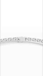 Bracelet tennis élégant en diamant de laboratoire taille ovale, or 10K, bijoux de luxe, fournisseur en gros - Product Image 4