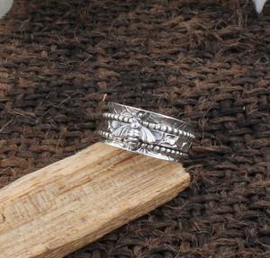 Bague Abeille en Argent Sterling 925 Authentique avec Turquoise, Bijou Classique pour Femme, Inspiré de la Nature, Motif Animalier - Product Image 3