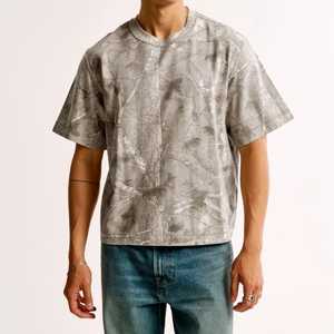T-shirt pour homme 100% coton à manches courtes, col rond, coupe classique, décontracté, écologique, respirant, avec logo sur le devant - Product Image 1