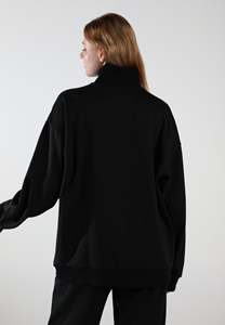 Sweat-shirt ample pour femme, taille adulte, col montant zippé, pull à capuche tendance pour femme, best-seller - Product Image 2