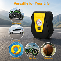 Mini Cordless ABS Tire Air Compressor Pump with Smart Pressure Monitoring Fast Inflation for Car Motorcycle Bicycle