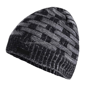 ODM Wholesales Manufacturer Custom Pure Color for Girls Acrylic Winter <b>Warm</b> Suitable Street Wear Cuffed Ribbed Blank Beanie <b>Hat</b> - Product Image 4