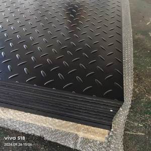 แผ่นปูพื้นแบบชั่วคราว4x8 HDPE สำหรับปูทางถนนแผ่นปูพื้นสำหรับอุปกรณ์หนัก - Product Image 4