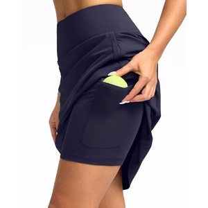 Venta al por mayor para boutiques: Nueva moda de invierno 2025, versión coreana, cintura alta, transpirable, teñido con hilo, volantes, abertura, largo hasta el tobillo, corte en A, liso. - Product Image 2