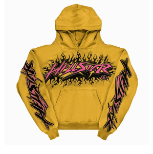 เสื้อฮู้ดดี้ผู้ชายแบบสั่งทำพิเศษ หนัก 380 GSM ผ้าฝ้าย 100% ลายตัวอักษรโกธิค สไตล์ไซเบอร์พังก์ Y2K กรันจ์ ทรงปกติ ไซส์พลัส - Product Image 2