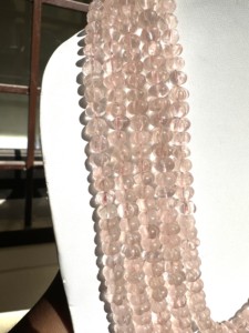 Rare!Rose <b>Quartz</b> Pumpkin Carving Shape <b>Necklace</b>, Natural Gemstone <b>Necklace</b>, Handmade Carving <b>Necklace</b>, 4/5 Layers <b>Necklace</b>, Heal - Product Image 2