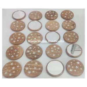 Meilleur fabricant indien de miroir incrusté de stéatite avec nacre à la main fleur Design ArtFor anniversaires cadeau décor à la maison - Product Image 3