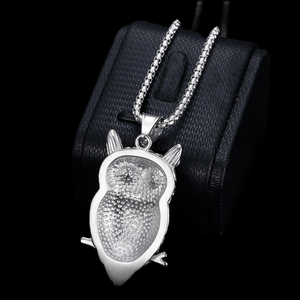 Breloques Hip Hop Hibou Iced Out très demandées en Argent 925 Plaqué Or Rose, Design Anniversaire, Bijoux Tendance, Vente en Gros - Product Image 3