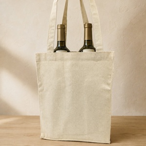 Bolsa de Vino de Algodón 100% Reciclado 310 GSM – Porta Botellas de Vino Reutilizable Ecológico con Refuerzo de 8 Pulgadas - Product Image 6