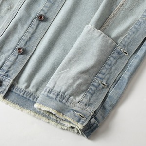 <b>Mens</b> Vintage Washed Biker <b>Denim</b> <b>Vest</b> Sleeveless Jacket Heavy Cotton Club Style Waistcoat <b>For</b> Bike Riders <b>Denim</b> <b>Vests</b> - Product Image 4