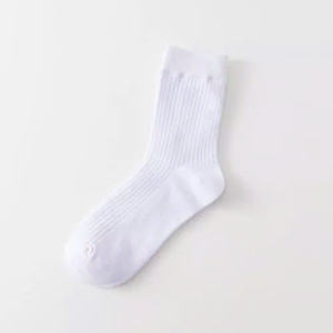 Chaussettes hautes en coton pour hommes et femmes, usage quotidien, qualité ODM, couleur unie, décontractées, professionnelles, anti-bactériennes, côtelées, fabriquées au Vietnam - Product Image 6