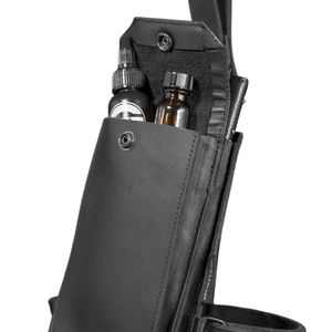 Funda de cuero para teléfono con cierre de solapa y correa para hombre, material premium negro - Product Image 3