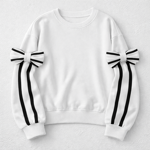 Sweat-shirt à capuche surdimensionné en coton 100% de luxe, style streetwear, broderie, logo personnalisé en relief, pour femmes - Product Image 2
