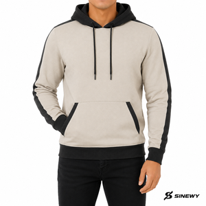 Sweat-shirt à capuche pour homme Believe Yourself, coupe ample, 100% polyester, tissu French Terry, imprimé camouflage sur le devant, poche, respirant - Product Image 1
