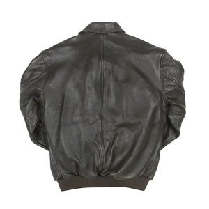 Blouson moto slim en cuir PU pour homme, col montant, fermeture éclair, couleur unie, longueur standard, style hiver, respirant, style urbain - Product Image 3