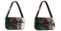 Sac à bandoulière mini pour femme en patchwork perlé, style bohème ethnique, fermeture à rabat brodée, toutes saisons