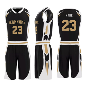 Vêtements de basketball de sublimation en gros de haute qualité, maillot de sport personnalisé avec logo et numéro d'équipe, uniforme de basketball - Product Image 3