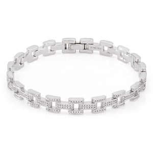 Bracelet carré en or avec diamant moissanite de haute qualité pour hommes - Product Image 2