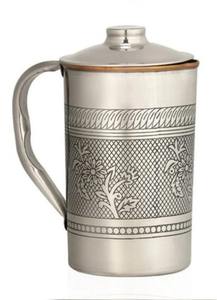 Pichet à eau en cuivre pur martelé nid d'abeille, pour café, eau, lait, vaisselle en cuivre martelé, récipient en cuivre pour boissons - Product Image 2