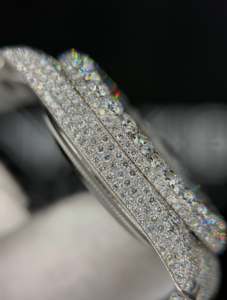 นาฬิกาเพชร Ice Look Jewelry รุ่น Unisex ขนาด 41 มม. ตัวเรือนสแตนเลส กระจกแซฟไฟร์ ระบบอนาล็อก เครื่องกล หรูหรา แฟชั่น ประดับด้วยโมอิสซาไนต์ - Product Image 5