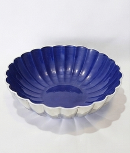 Bol rond profond en aluminium émaillé ivoire de forme moderne de qualité supérieure pour la maison et la cuisine, les fêtes et les cadeaux - Product Image 4