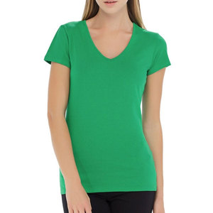 Camiseta de Algodón para Mujer, Tejido Grueso y Resistente, Corte Holgado y Cómodo, Manga Corta, Ropa Casual, Venta Directa de Fábrica al Por Mayor - Product Image 3