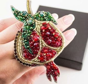MD HANDICRAFTS Luxury Crystal Beaded Embroidery Brooch Pin for <b>Wedding</b> <b>Jackets</b> Scarves Bags-<b>Women</b> & Children - Product Image 2
