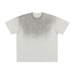 เสื้อยืดโอเวอร์ไซส์สไตล์วินเทจสำหรับผู้ชาย ผ้าคอตตอนหนัก 260 กรัม ล้างสีแบบแอซิดวอช  สไตล์สตรีทแวร์  ปรับแต่งได้ตามต้องการ - Product Image 3