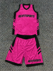 ชุดเสื้อและกางเกงบาสเก็ตบอลทีม Rexfit แบบสั่งทำพิเศษพร้อมลายพิมพ์แบบ Sublimation |   ชุดบาสเก็ตบอลทีม 220 กรัม ระบายอากาศได้ดี |   รับผลิตแบบ OEM ODM ขายส่ง - Product Image 6