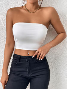 Wholesale Loose Regular 100% Cotton 200G Unisex Customizable Crop Casual Short Basic T-Shirt Logo Print Plain Dyed Knitted - Product Image 4